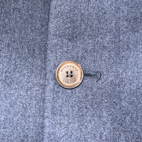 Burberry Virgin Wool Navy Blazer Jacket Size 44R Men’s Made In Italy - Picture 5 of 10